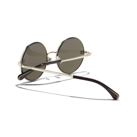 chanel 4268 c395/3|CHANEL Sunglasses: Pilot Sunglasses, metal & calfskin — .